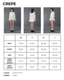 CHÂN VÁY NGẮN LINEN SLIMFIT WHITE CREPE