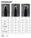 ÁO CORSET SILK SLIMFIT BLACK CROISSANT