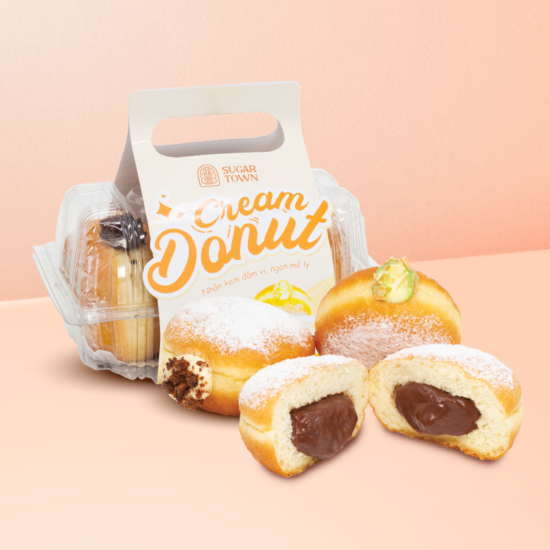 Combo Cream Donut Thơm Béo