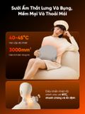 Gối Massage Cổ Và Lưng Đa Năng Breo P2 - Đấm Bóp Làm Nóng - 4 Cách Sử Dụng