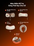 Gối Massage Cổ Breo C1 - Rung Xoa Làm Nóng Thư Giãn Cổ - Nhỏ Gọn Tiện Lợi