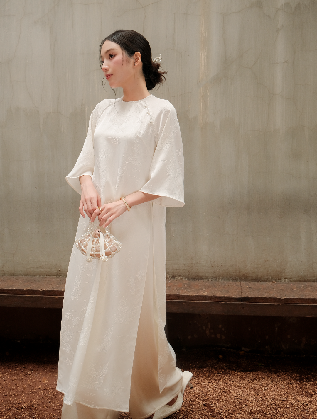 ÁO DÀI GẤM KIM