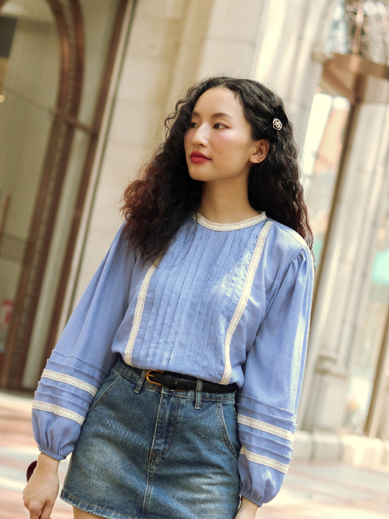 BUTTONS JEANS SKIRT