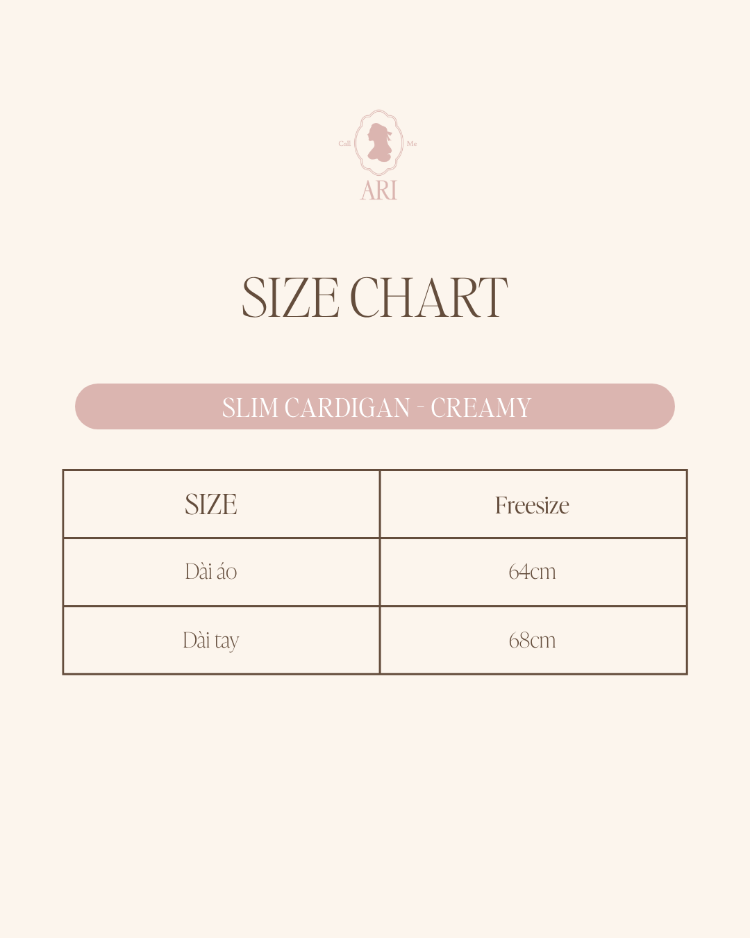 SLIM CARDIGAN - CREAMY ( Pre order 18/8 trả đơn)