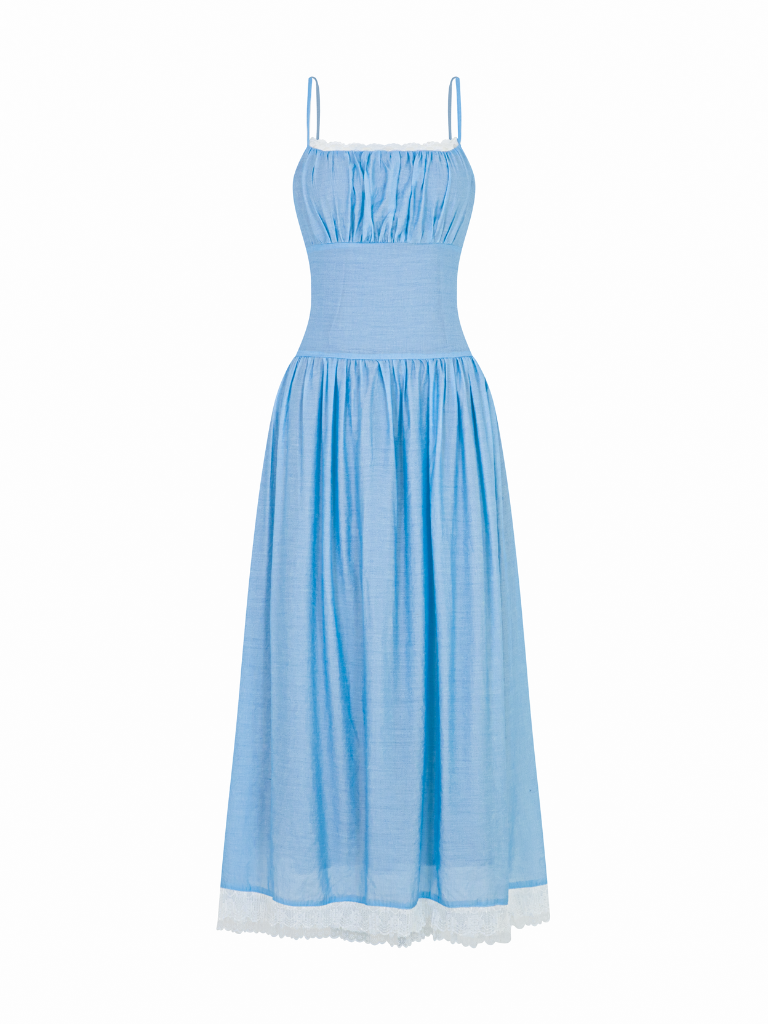COTTON CANDY DRESS - BLUE