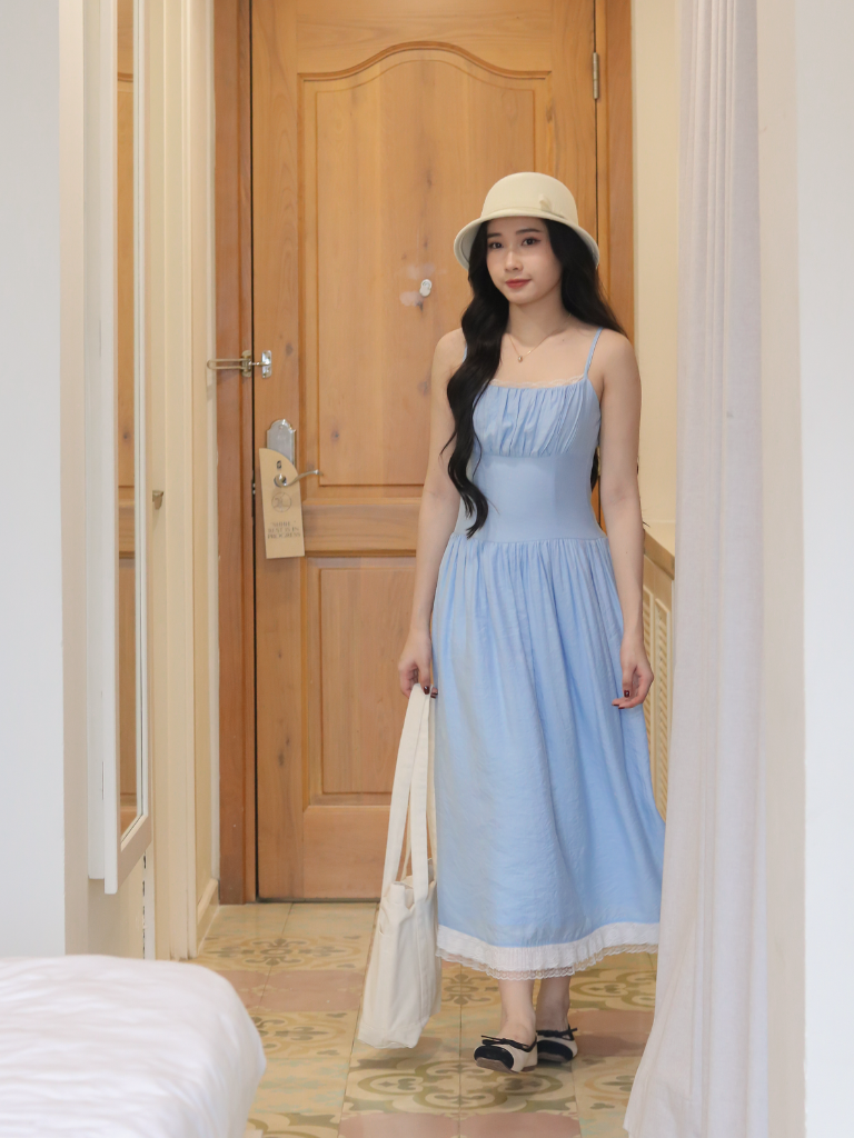 COTTON CANDY DRESS - BLUE