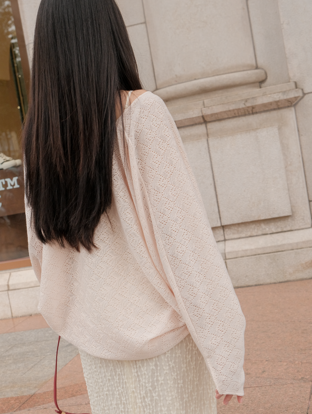 BEIGE LOTUS CARDIGAN