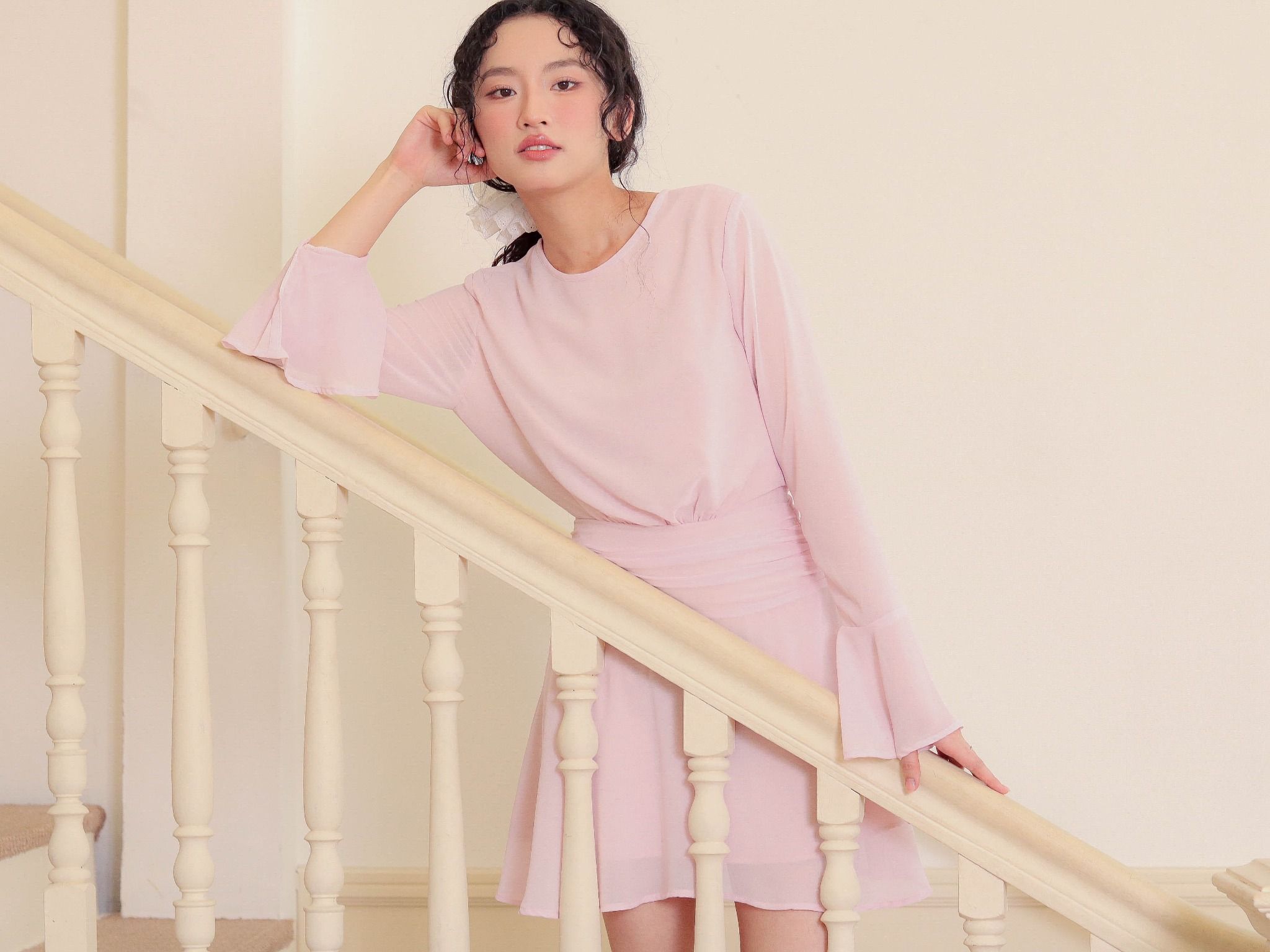 MONTANA DRESS - BLUSH PINK