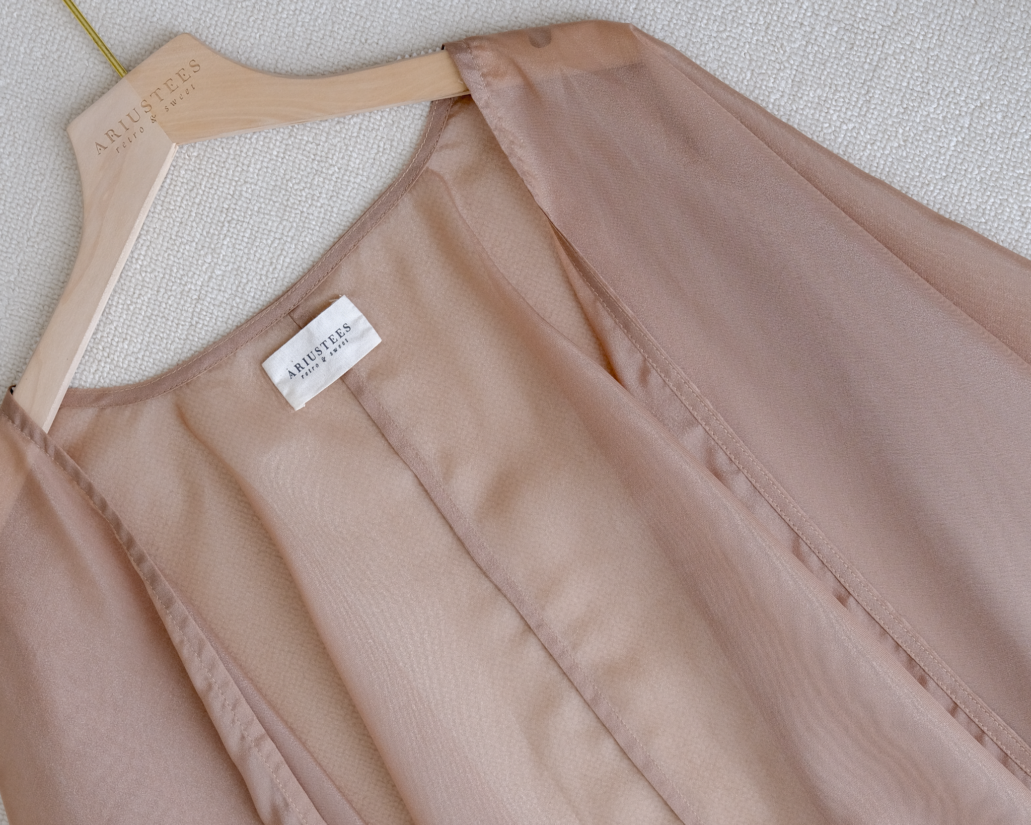 PETAL CARDIGAN - BROWN