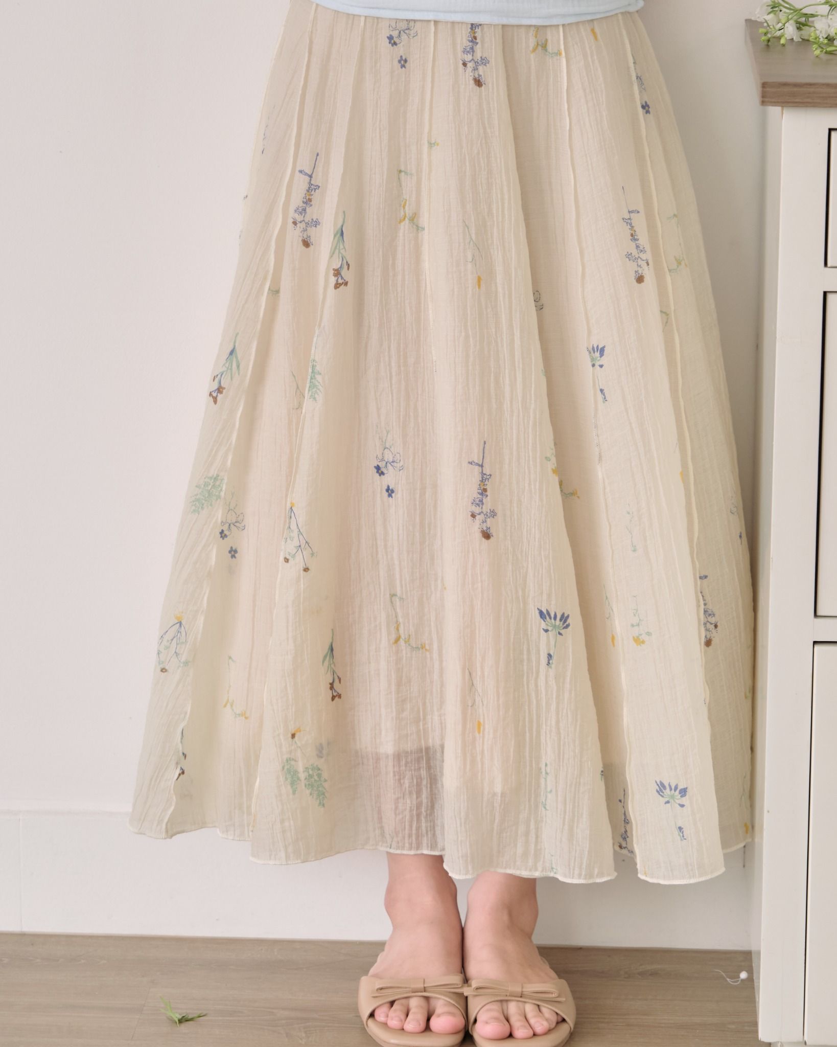 POETIC MIDI SKIRT