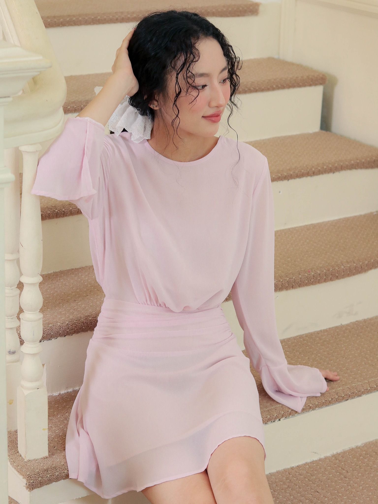 MONTANA DRESS - BLUSH PINK