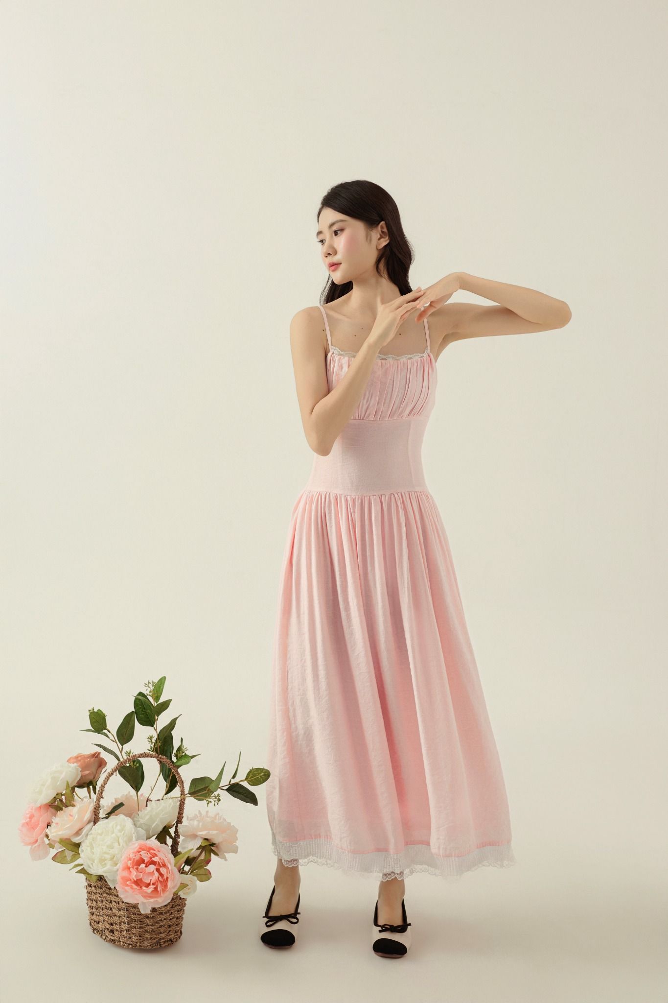 COTTON CANDY DRESS - PASTEL PEACH