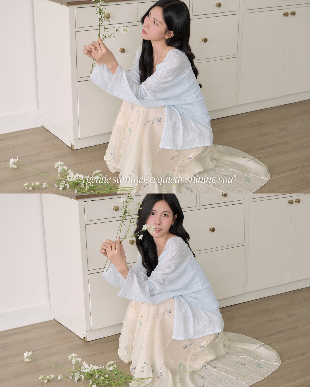 SLIM CARDIGAN - BABY BLUE