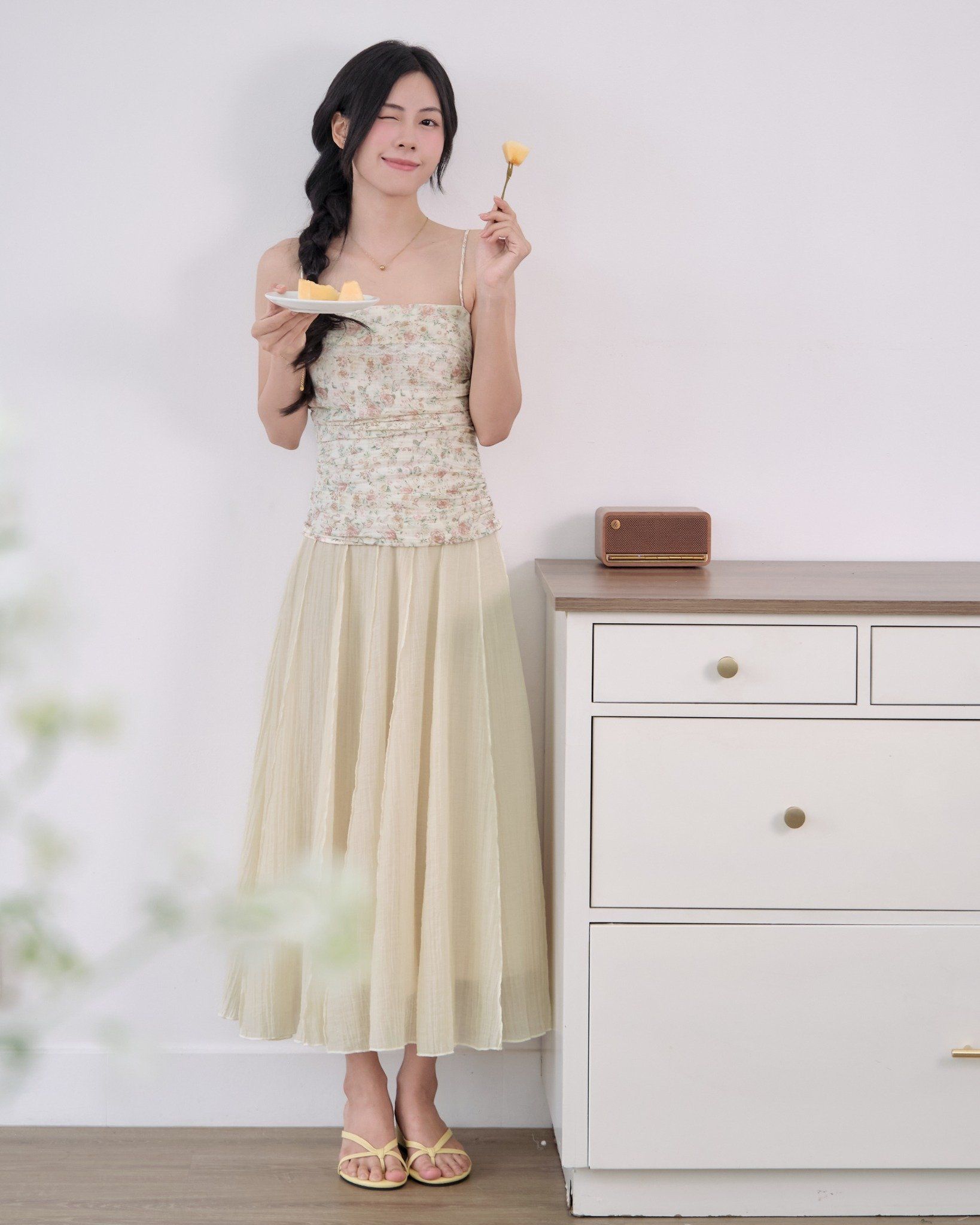 SANDY MIDI SKIRT