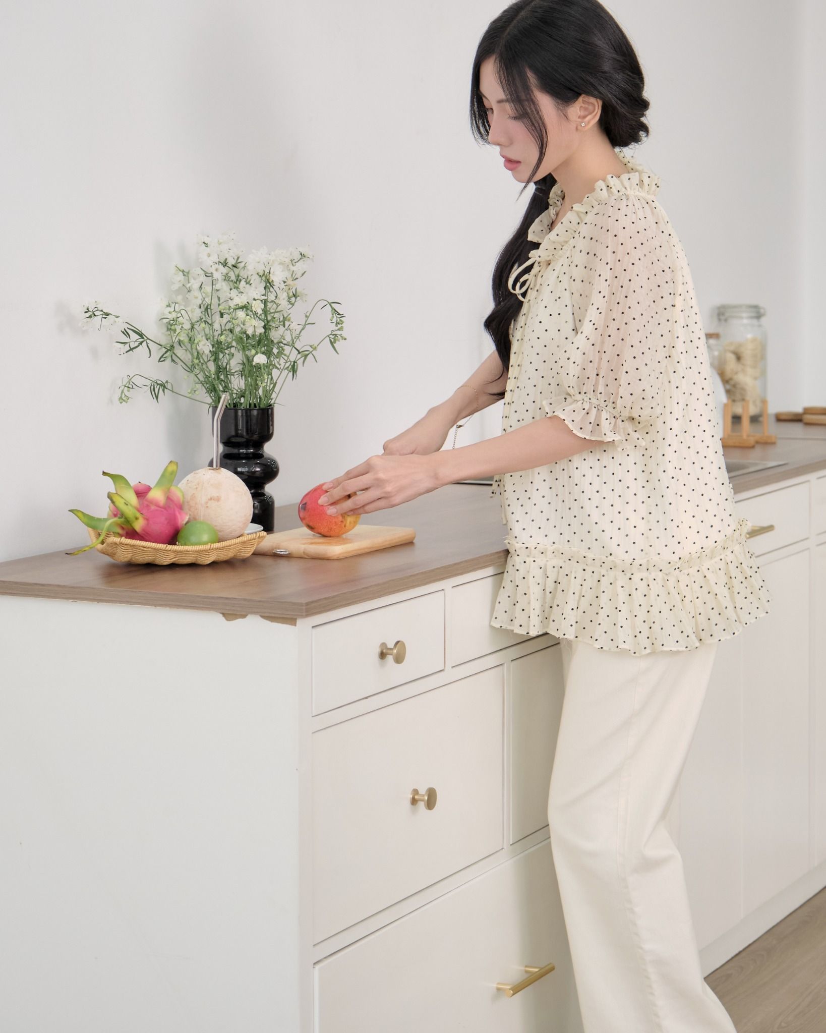 LUCIA BLOUSE - POKA DOT