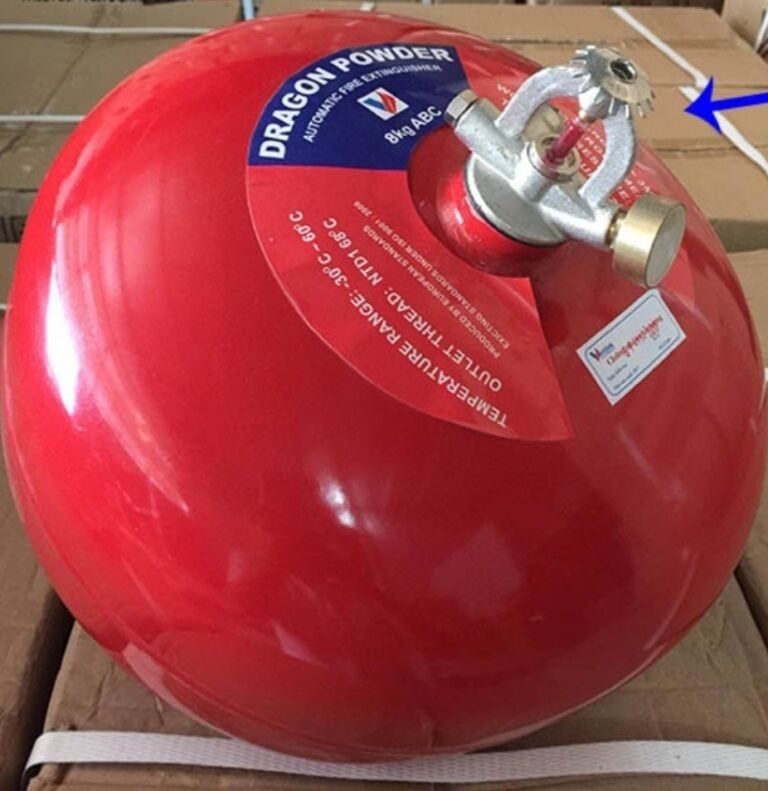 Bình cầu chữa cháy tự động hiệu DRAGON loại ABC 8kg - CÓ KIỂM ĐỊNH