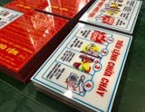 Bảng tiêu lệnh chữa cháy - chất liệu mica, có kèm keo dính chịu lực