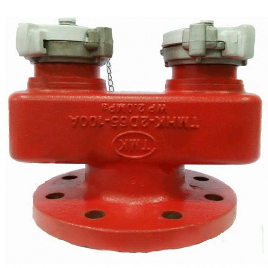 Họng tiếp nước Tomoken 2DN65xDN100, model TMHK-2D65-100A có kiểm định