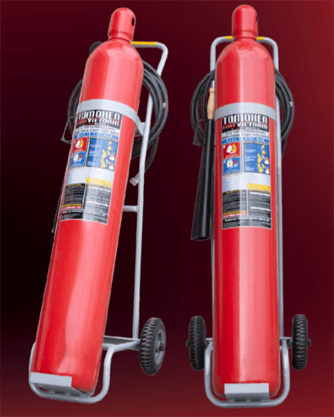 Bình chữa cháy Tomoken xe đẩy khí CO2 24kg TMK-VJ-CO2/24KG