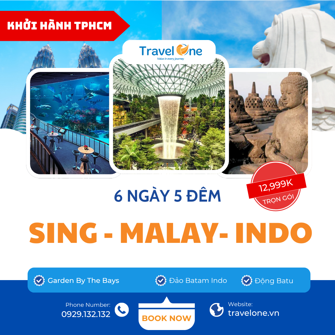 SING - MALAY - INDO 6N5Đ
