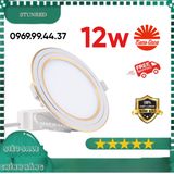  Đèn LED âm trần mỏng đổi màu D90/7w -D110/ 9w - D135/12w PT05 rạng đông 