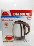 Ấm siêu tốc, ca nấu nước , bình siêu tốc Inox 2L Kim Cương KC-IAT
