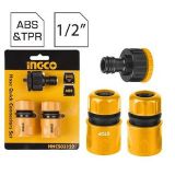 Bộ 3 đầu nối nhanh ống nước, máy xịt rửa INGCO HHCS03122