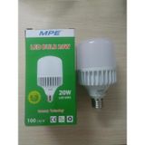 Bóng led trụ , Bóng đèn LED BULB trụ 20W MPE LBD2-20T - thân nhựa , ánh sáng trắng