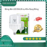  Bóng đèn LED BULB trụ 40W Rạng Đông - thân nhựa ánh sáng trắng 