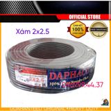  Dây điện Daphaco Xám 2 lớp vỏ 2x2.5 ( bán theo mét) 