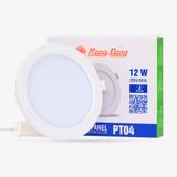  Đèn LED âm trần mỏng ánh sáng trắng D135 / 12W RẠNG ĐÔNG 