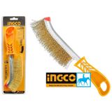 Bàn chải thép đồng TOTAL THT92102 , INGCO HWB02250 250mm , đánh sét