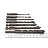 Mũi khoan đa năng 6mm, 8mm KAPUSI , mũi khoan 4 cạnh đuôi lục giác