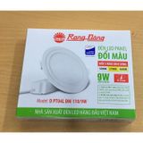 Đèn LED âm trần mỏng đổi màu 9w / Ø110 Rạng Đông PT04L