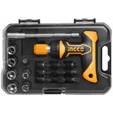 Bộ 18 tua vít tay cầm chữ T INGCO HKSDB0188 nhiều đầu vít