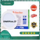  Đèn LED âm trần mỏng ánh sáng trắng D135 / 12W RẠNG ĐÔNG 