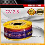  Dây cáp điện CV 2.5 DAFACO (bán theo mét) - dây đơn 