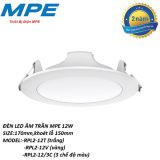  ĐÈN LED ÂM TRẦN MPE  9W 12W SERI RPL2 - driver tích hợp bên trong đèn 