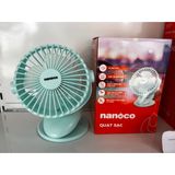 Quạt tích điện , quạt sạc điện 5w NANOCO NRF5210G 1800mAh