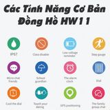  Đồng Hồ Thông Minh HW11 Cảm Ứng  Chống Nước Cho Trẻ Em 