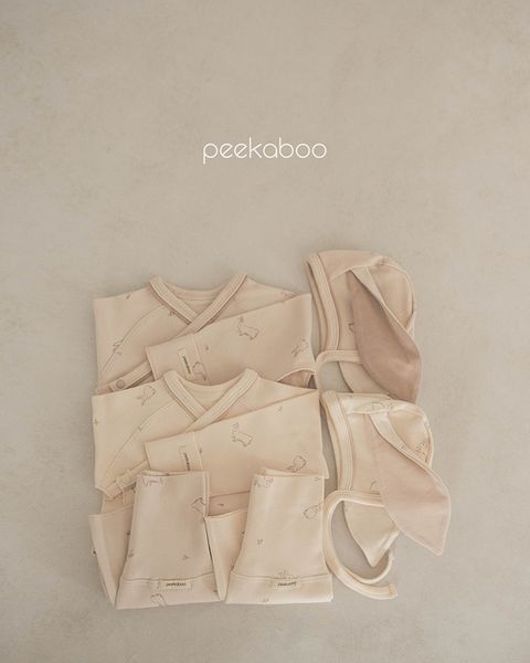  [Peekaboo] Bộ Lapin kèm mũ thỏ T23-044 