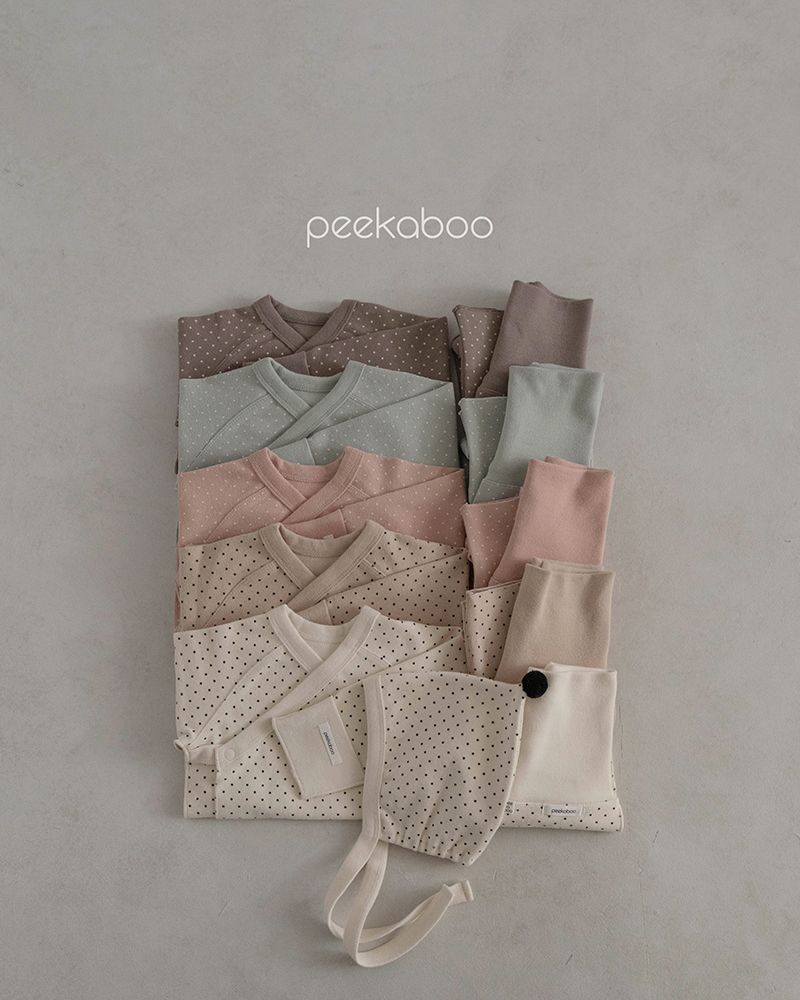  [Peekaboo Bộ rời Ddeang Ddeang kèm mũ D23-005 