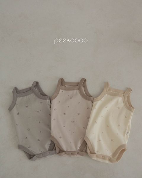  |Peekaboo| Bodysuit cúc đũng hai dây Mushroom H23-051 