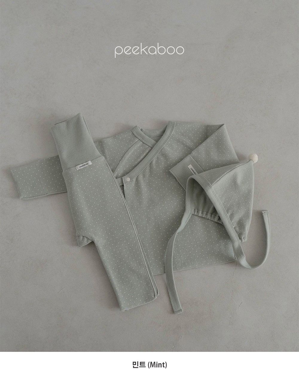  [Peekaboo Bộ rời Ddeang Ddeang kèm mũ D23-005 