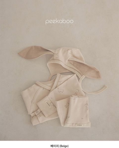  [Peekaboo] Bộ Lapin kèm mũ thỏ T23-044 