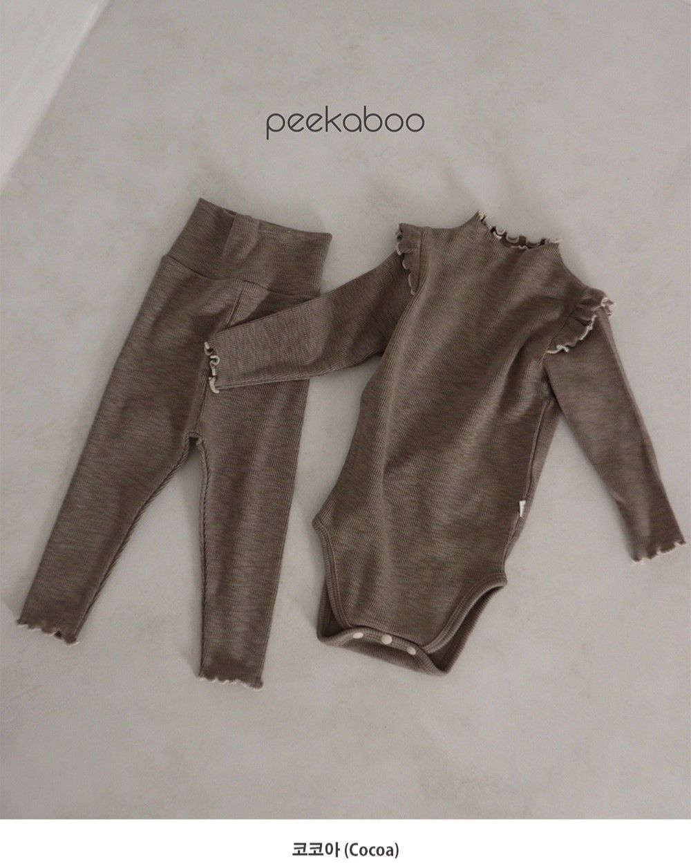  [Peekaboo] Bộ body suit Sharon kèm quần T23-048 