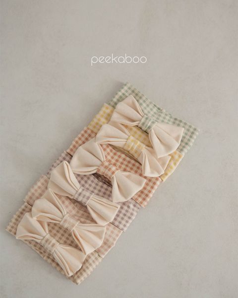  |Peekaboo|Turban Nơ Check Check P23-005 