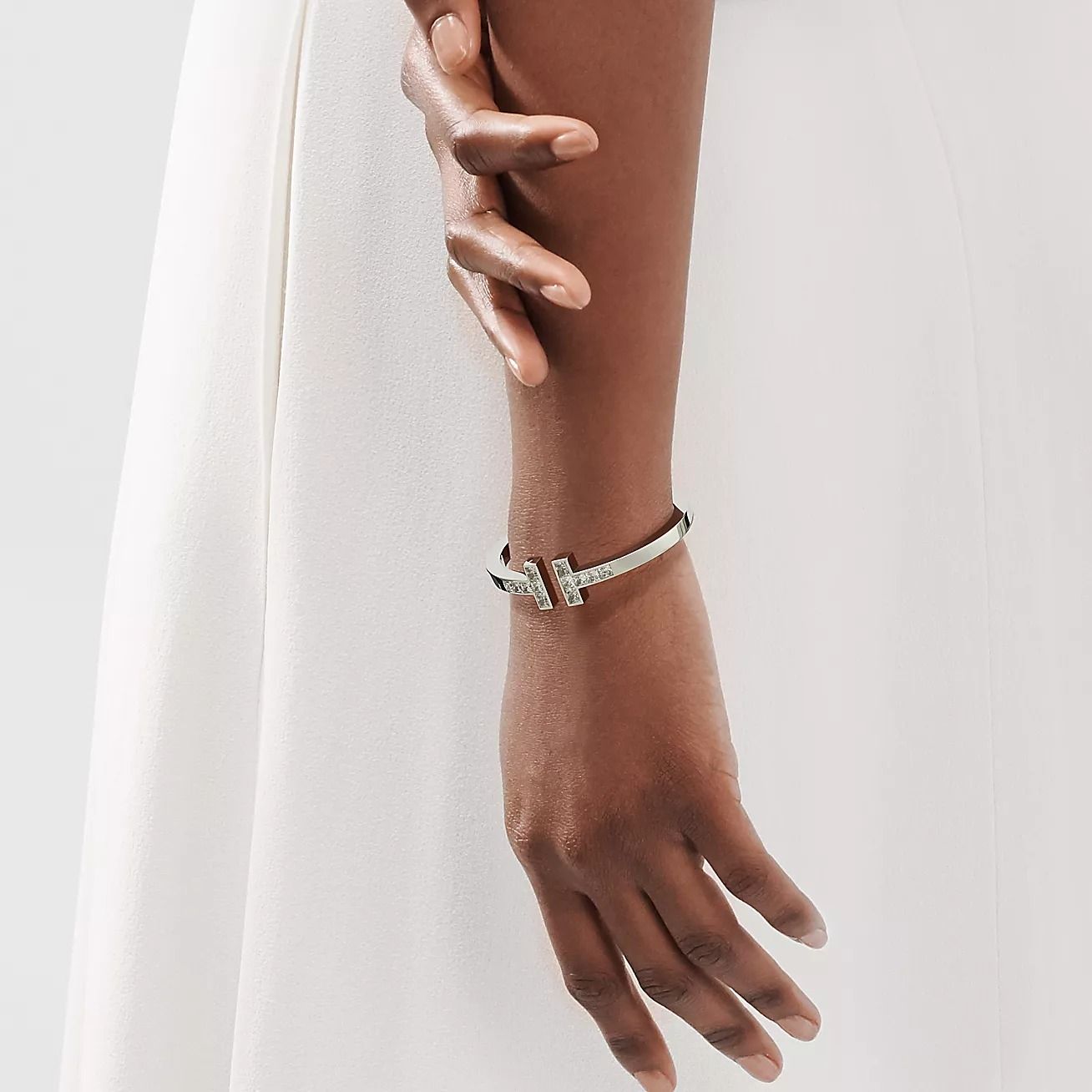 Tiffany T Princess-cut Diamond Square Bracelet