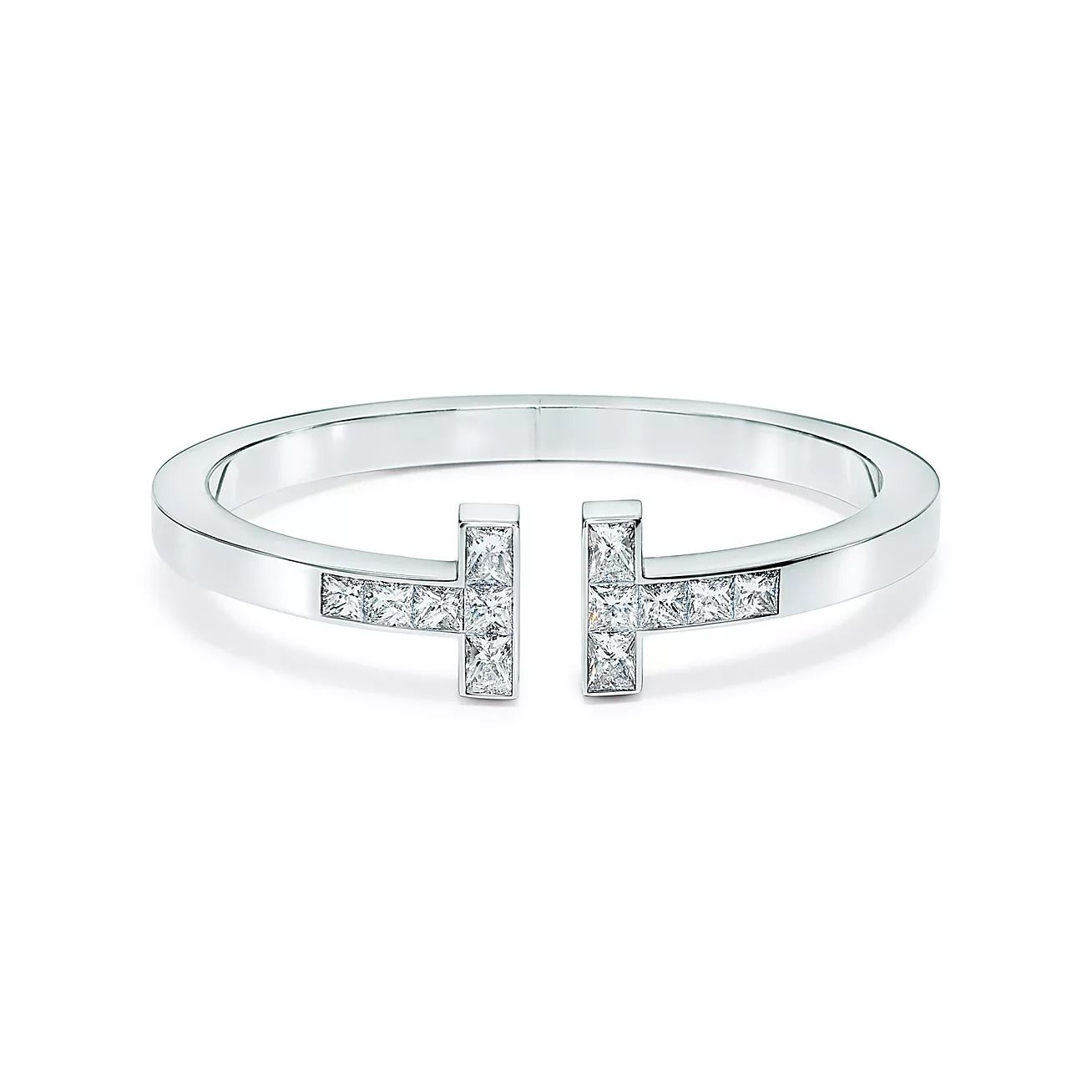 Tiffany T Princess-cut Diamond Square Bracelet