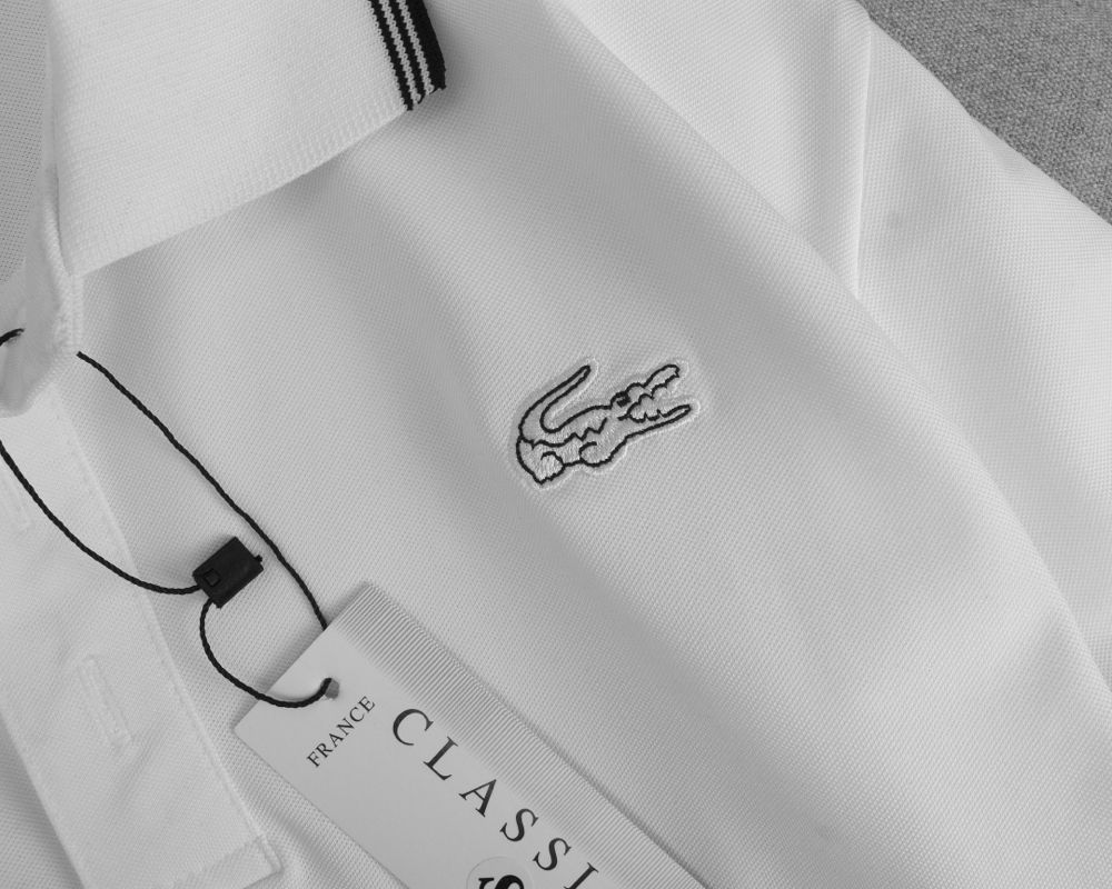 ÁO POLO LASCOTE LOGO CÁ SẤU THÊU